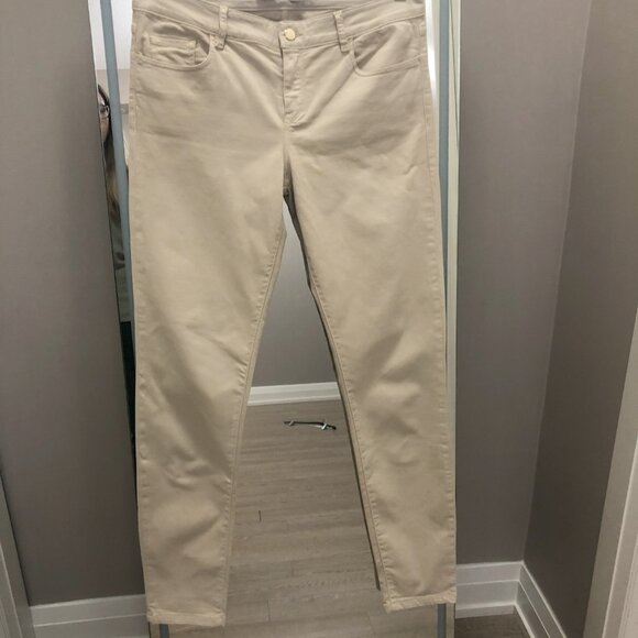 Massimo Dutti Skinny Fit, Low Rise, Tan Pants, Size 10 - Picture 3 of 8